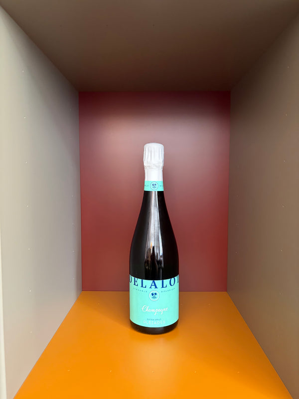 Éliane Delalot Pléiades Blanc de Noirs Extra Brut sparkling wine bottle