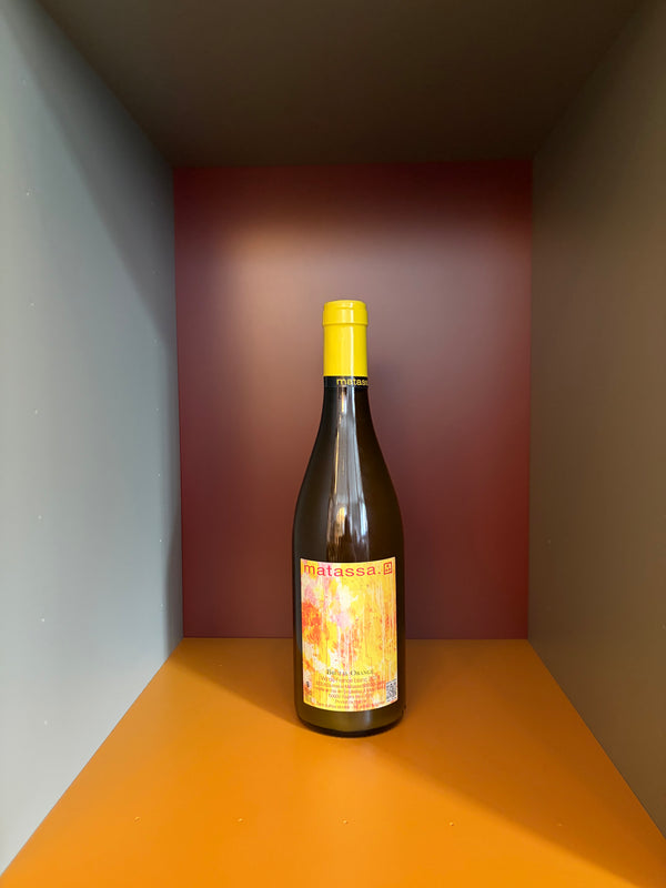 Matassa Brutal Orange 2025 bottle, amber glass with yellow cap