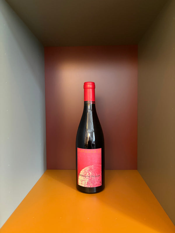 Matassa Tattouine 2025 wine bottle with red cap and pink-red label