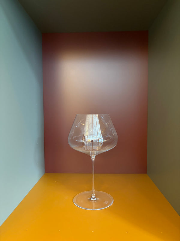 Zalto Balance clear stemmed wine glass with flared bowl and round base